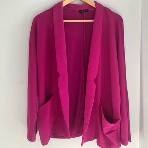 Dex mixed media blazer cardigan SZ M